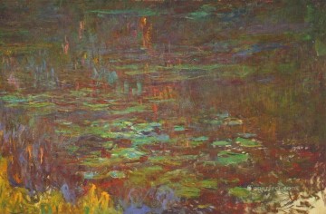 Sunset right half Claude Monet Impressionism Flowers Oil Paintings